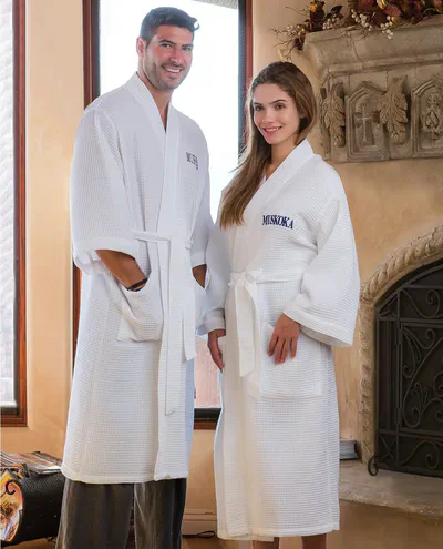 Pamper the couple with monogrammed robes