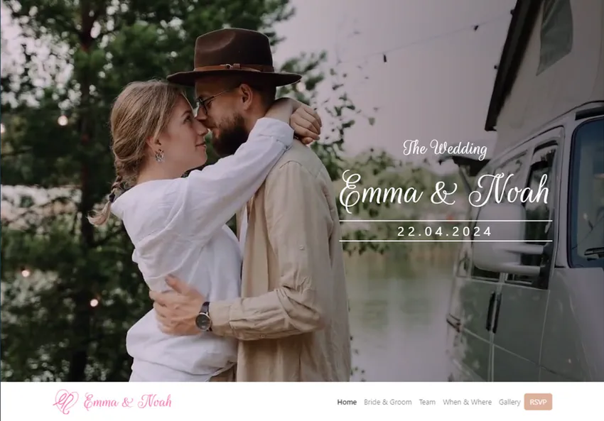 Demo wedding website 1